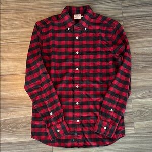 Red and Black Plaid Men's Shirt